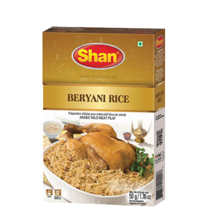 Enhance your biryani with the authentic taste of Shan Biryani Rice Masala – 50g. This premium Pakistani spice blend is specially crafted to give your rice a fragrant aroma, vibrant color, and rich, flavorful taste. Perfect for small servings or experimenting with biryani recipes at home. Focused Keyword: Shan Biryani Rice Masala 50g Tags: Shan, Biryani Rice Masala, Pakistani spices, 50g spice pack, biryani seasoning, authentic biryani flavor, masala pk