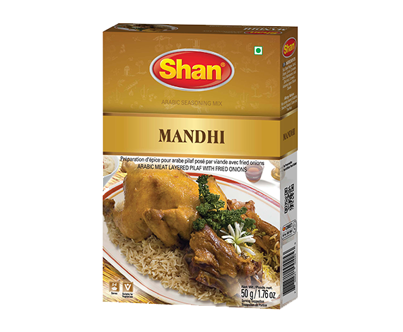 Description: Prepare delicious, aromatic Yemeni-style rice with Shan Mandhi Masala – 50g. This carefully blended spice mix combines traditional herbs and warm spices to deliver the authentic taste and rich aroma of Mandhi. Perfect for chicken or meat rice dishes, it ensures balanced flavor and restaurant-style results at home. Focused Keyword: Shan Mandhi Masala 50g Tags: Shan, Mandhi Masala, 50g spice pack, Yemeni rice seasoning, aromatic rice spices, chicken mandhi, masala pk